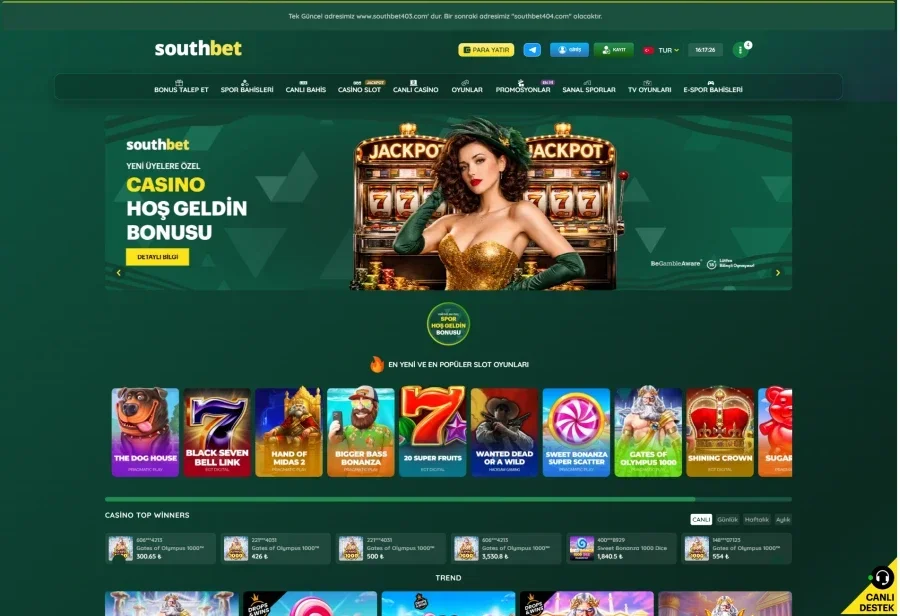 Southbet ekran görüntüsü